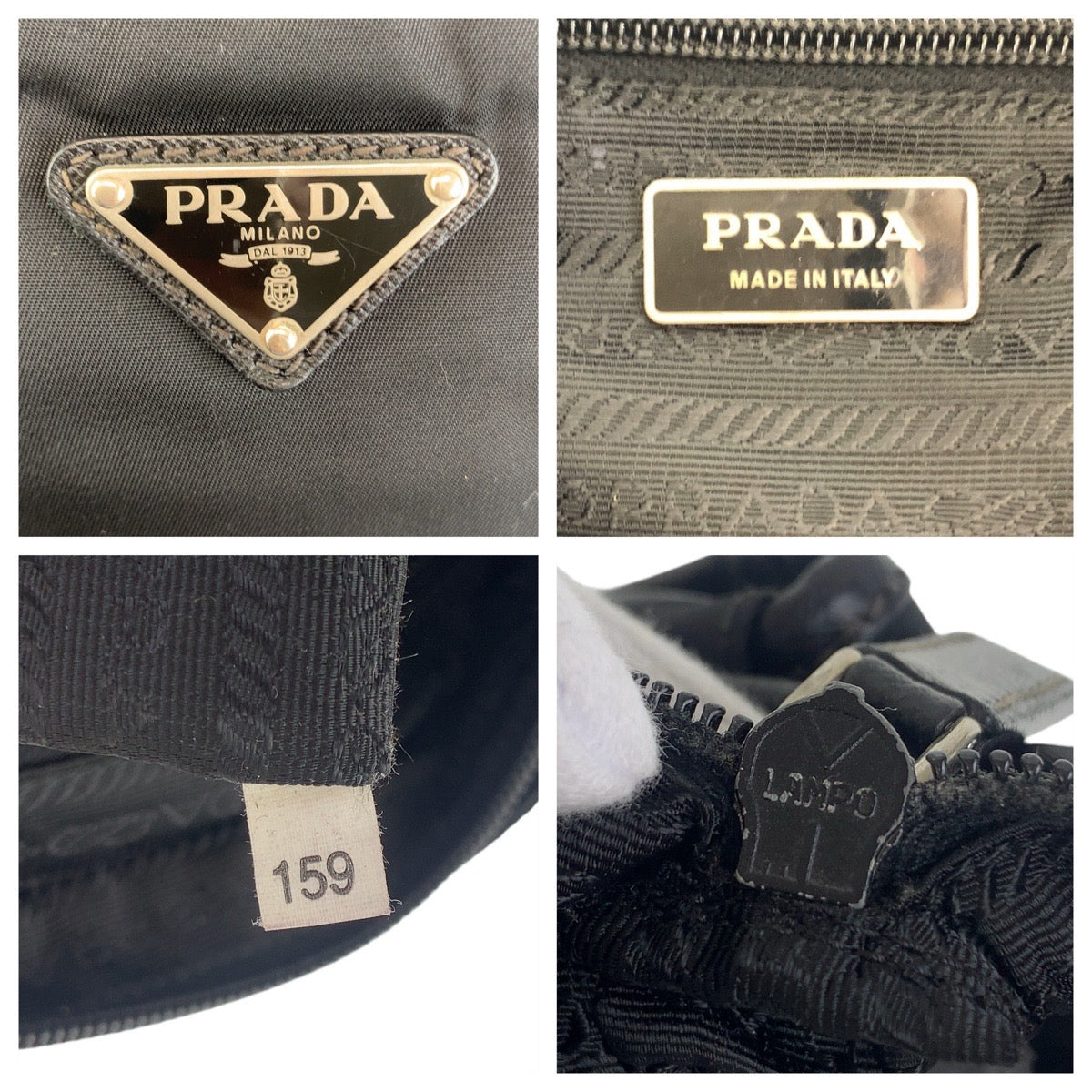 Prada Nylon Tessuto Triangle Logo Shoulder Bag