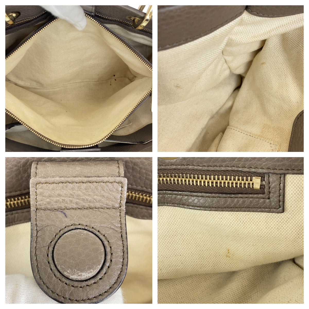 Gucci Bamboo Leather Medium Tote Bag