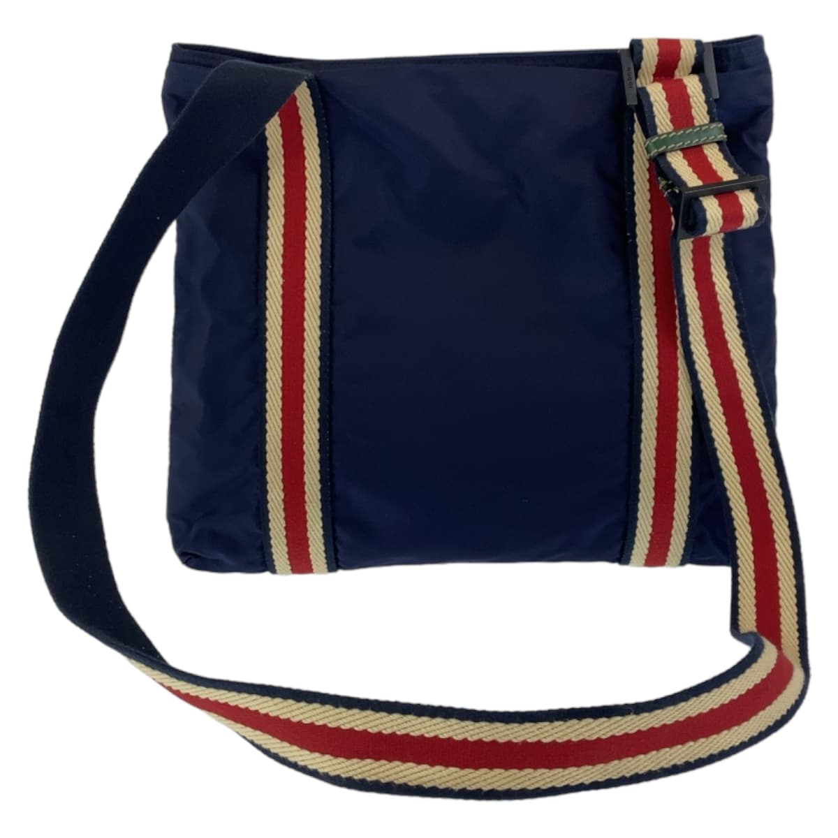 Gucci Nylon Navy Multicolor Shoulder Bag 189662 in Very Good Condition