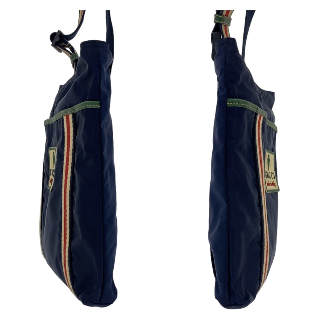 Gucci Nylon Navy Multicolor Shoulder Bag