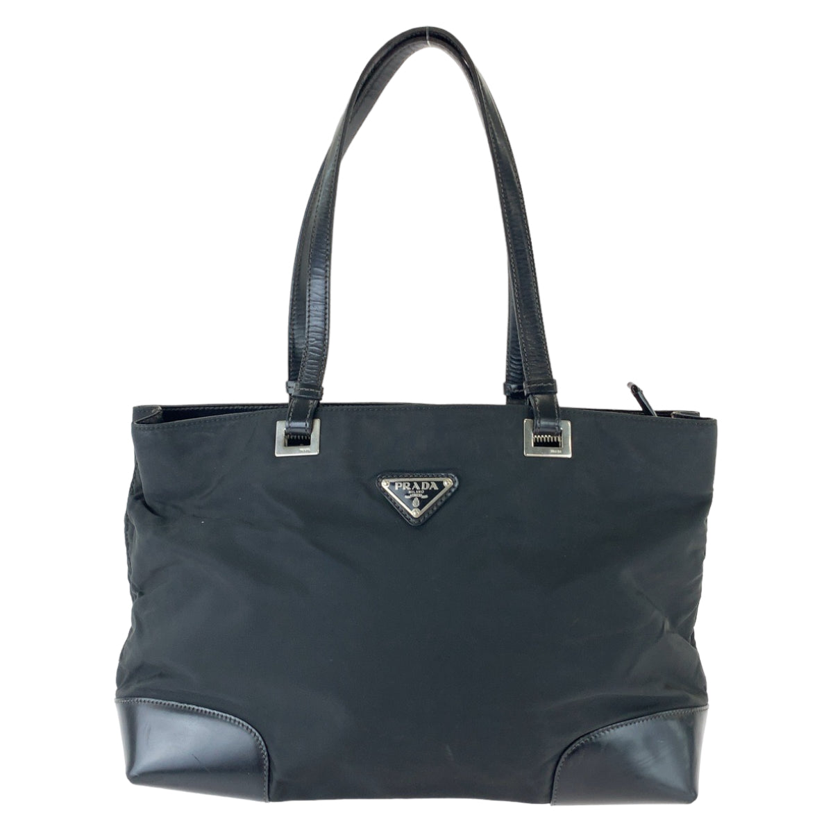 Prada Nylon Tessuto Triangle Logo Tote Bag 407687 in Very Good Condition