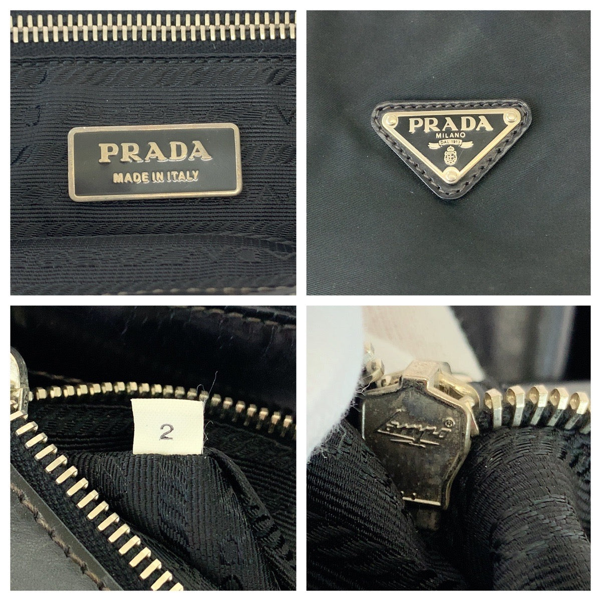 Prada Nylon Tessuto Triangle Logo Tote Bag 407687 in Very Good Condition