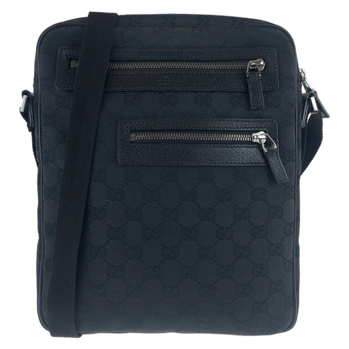 Gucci GG Canvas Black Shoulder Bag