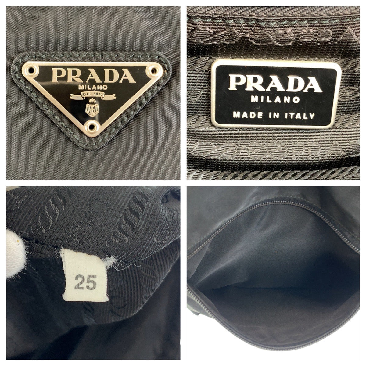 Prada Nylon Tessuto Triangle Logo Tote Bag in Very Good Condition