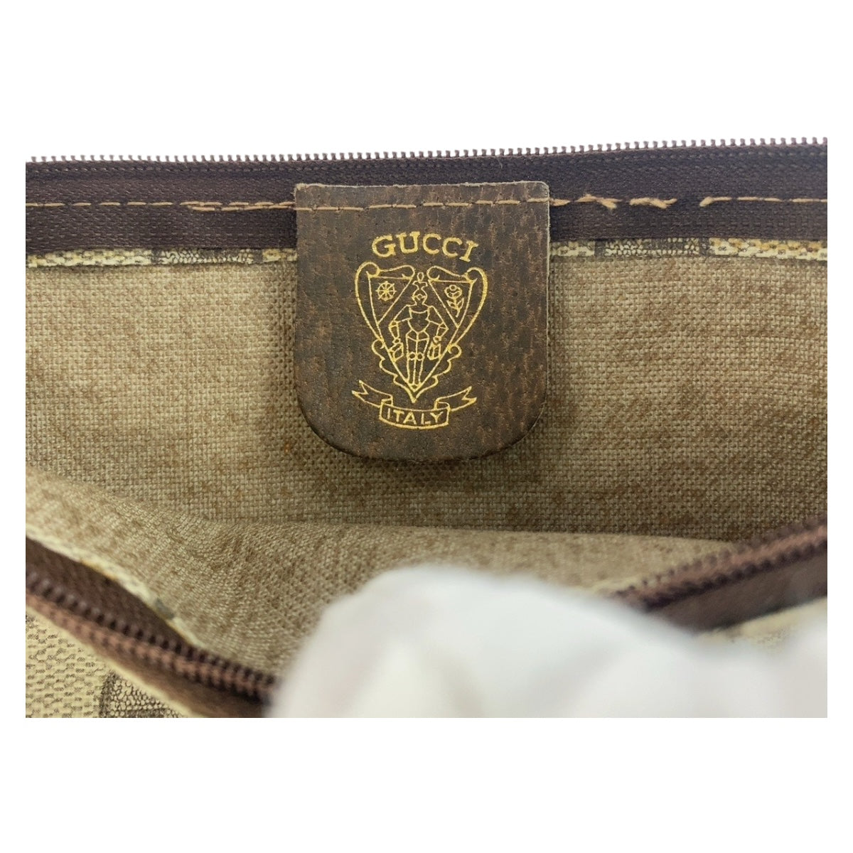 Gucci GG Supreme Canvas Clutch Bag