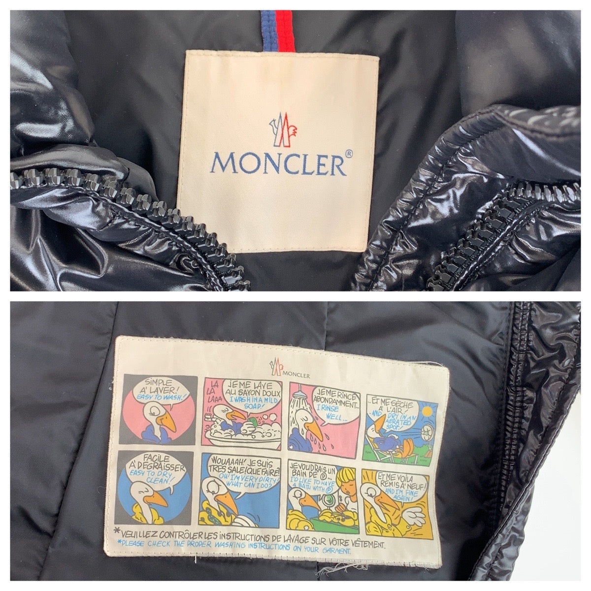 Moncler Jasminum Nylon Down Jacket Black Women in Great Condition