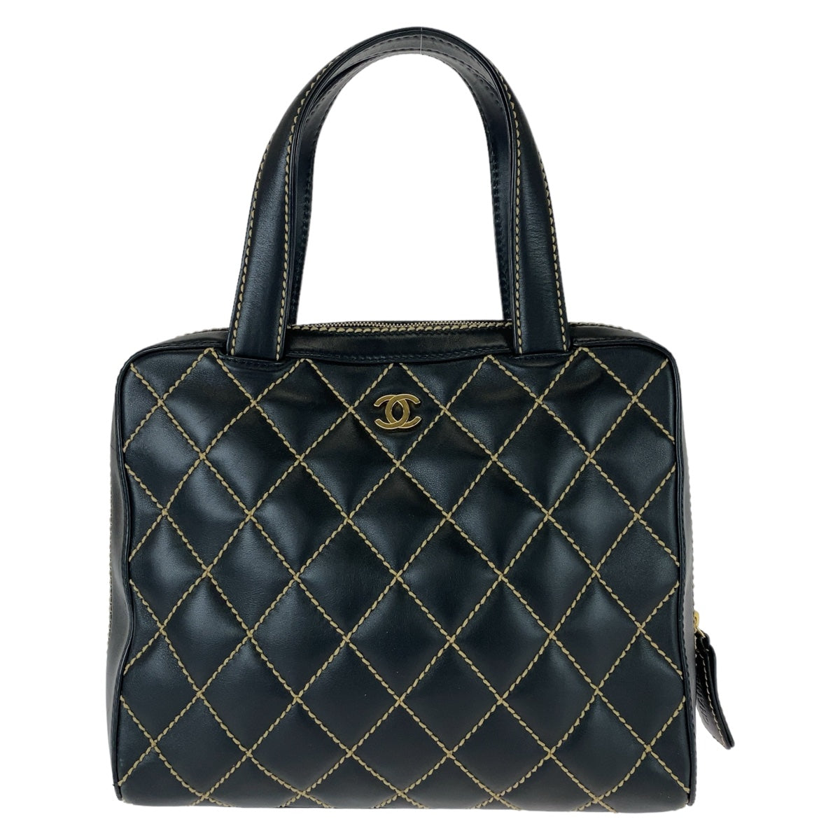 Chanel Lambskin Wild Stitch Coco Mark Tote Bag