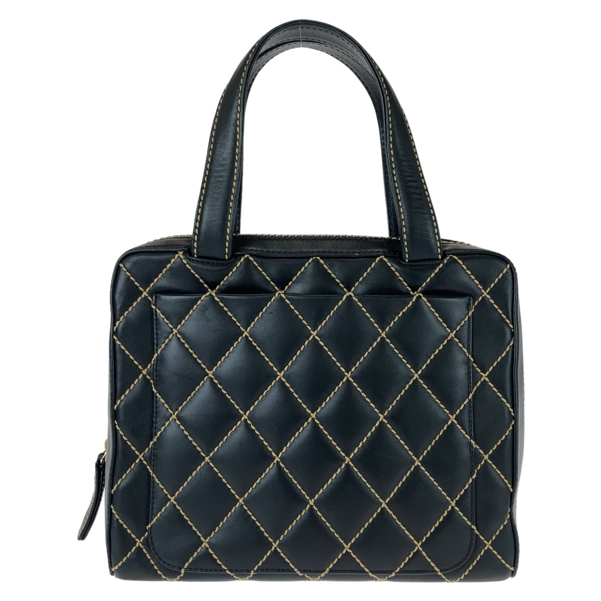 Chanel Lambskin Wild Stitch Coco Mark Tote Bag