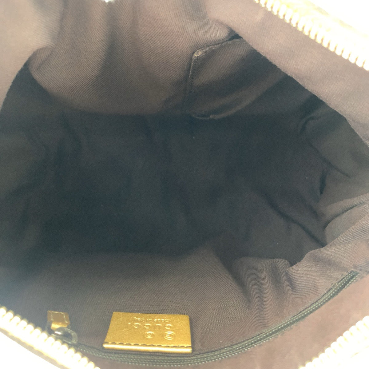 Gucci Abbey GG Crystal Canvas/Leather Shoulder Bag in Very Good Condition