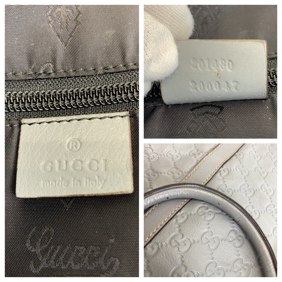 Gucci Leather Guccissima Briefcase