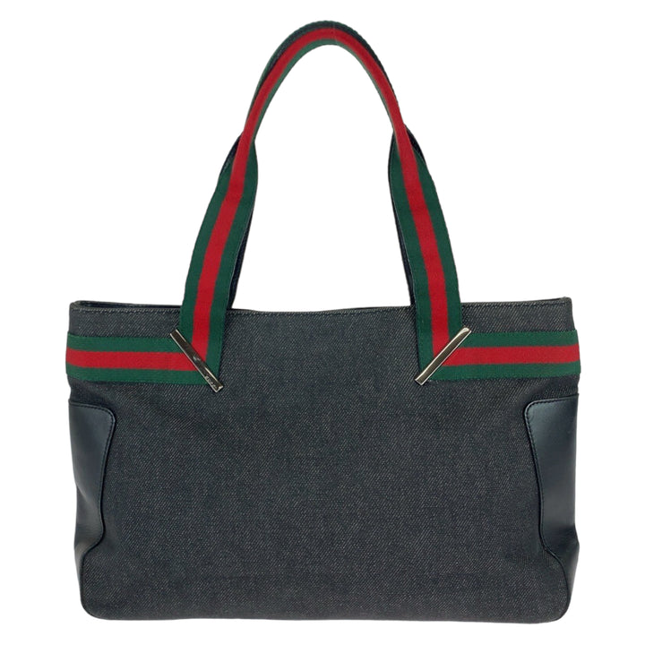 Gucci Denim/Leather Tote Bag