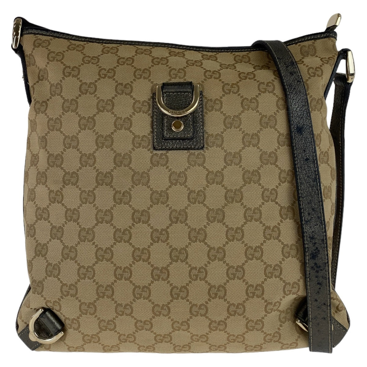 Gucci Abbey GG Canvas Leather Shoulder Bag