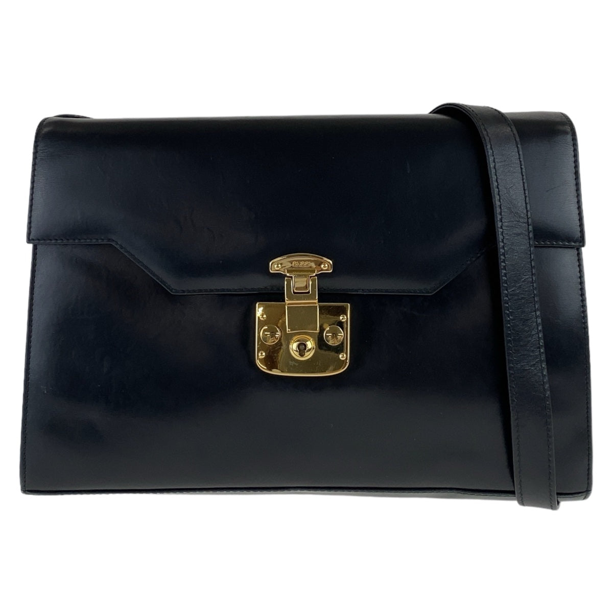 Gucci Vintage Lady Lock Leather Shoulder Bag