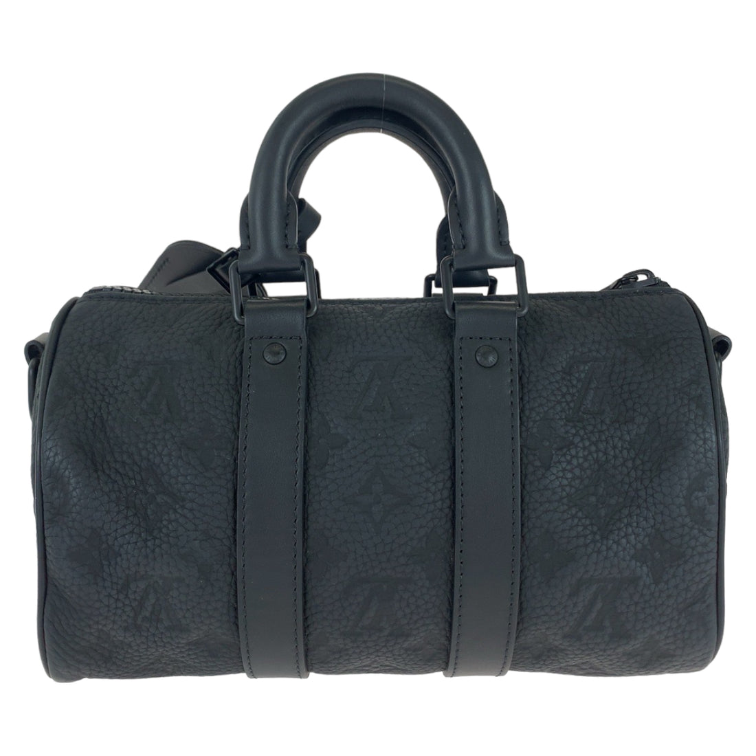 Louis Vuitton Monogram Keepall Bandouliere 25 Black Leather Bag