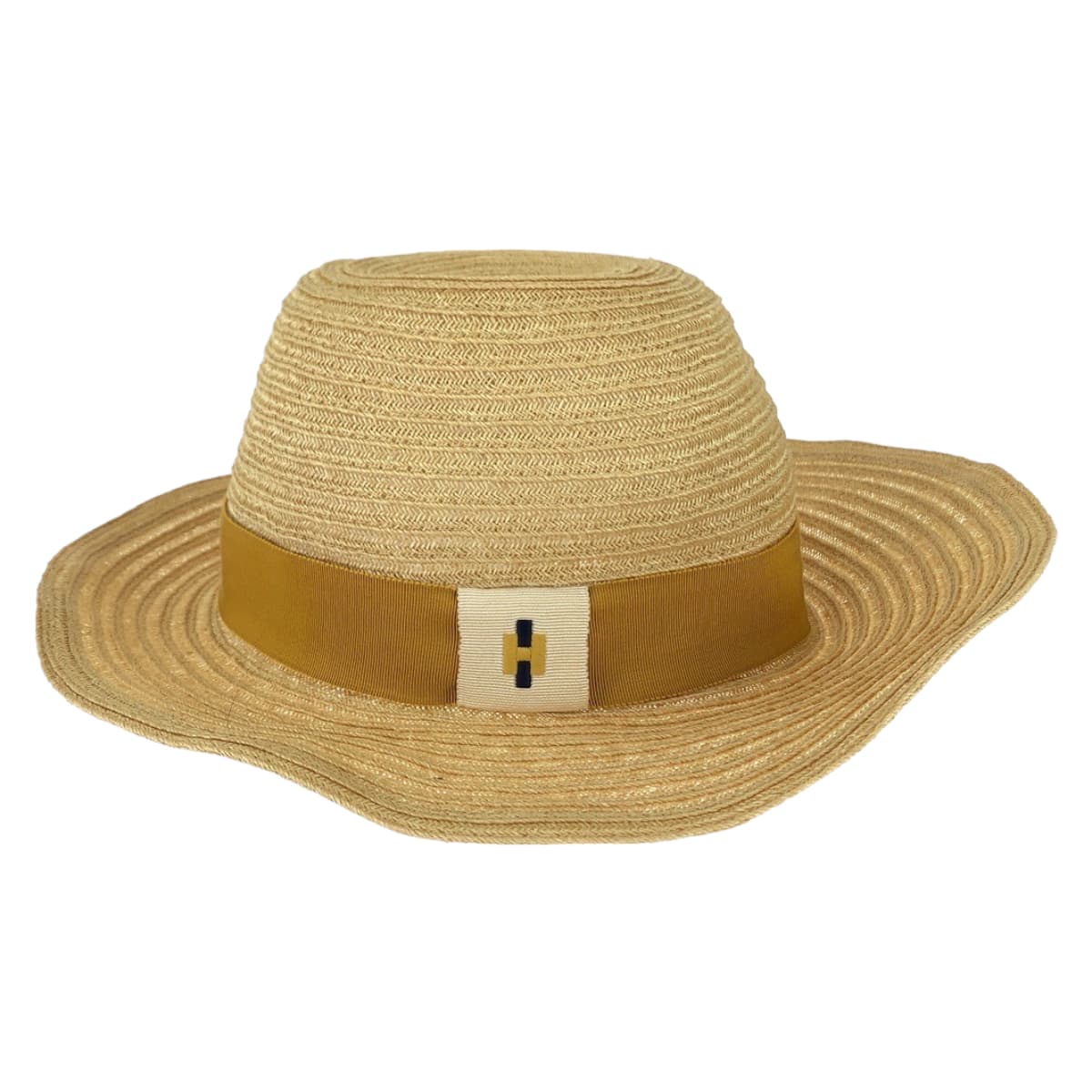 Hermes Linen Raffia Straw Hat 57