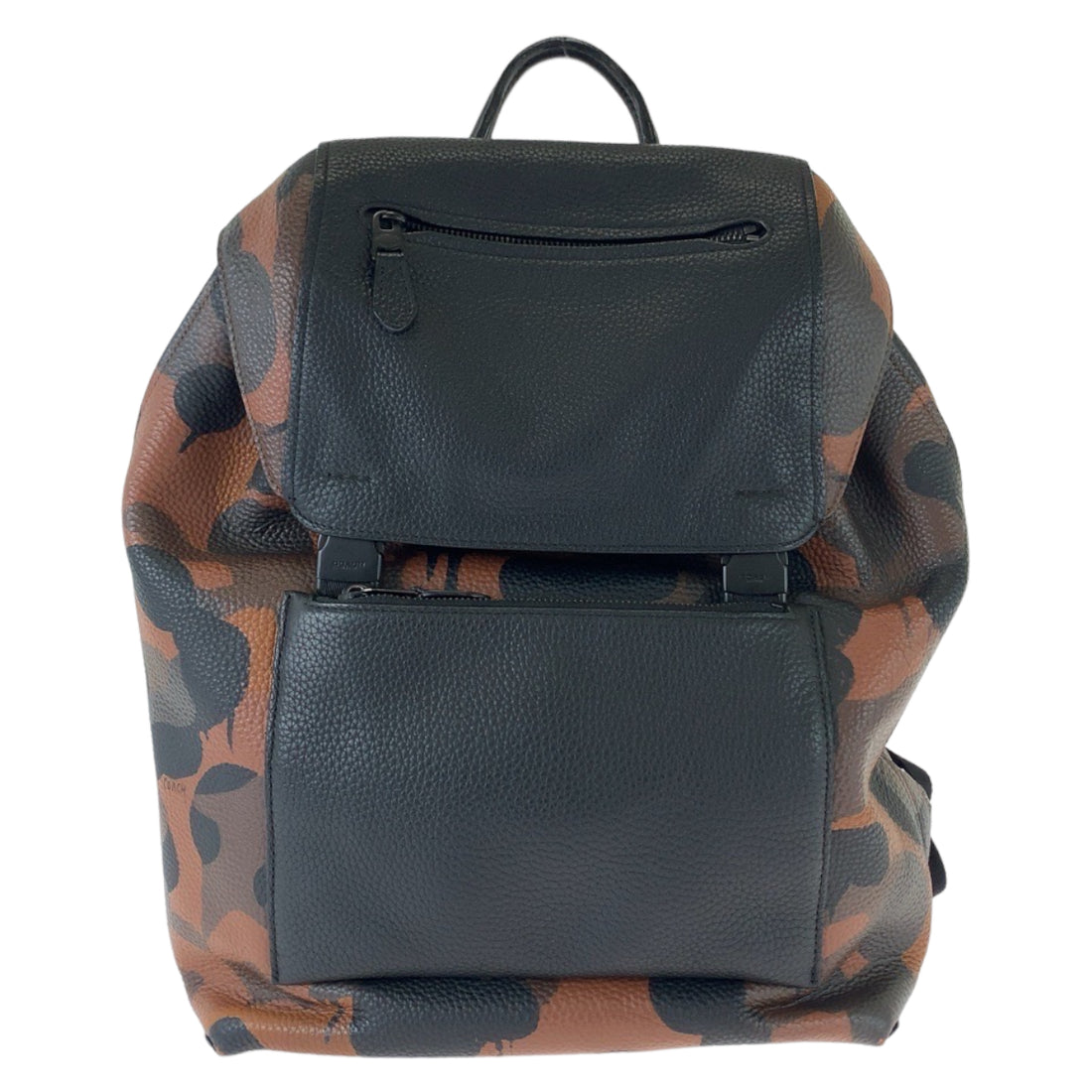 Coach Manhattan Camouflage Leather Backpack