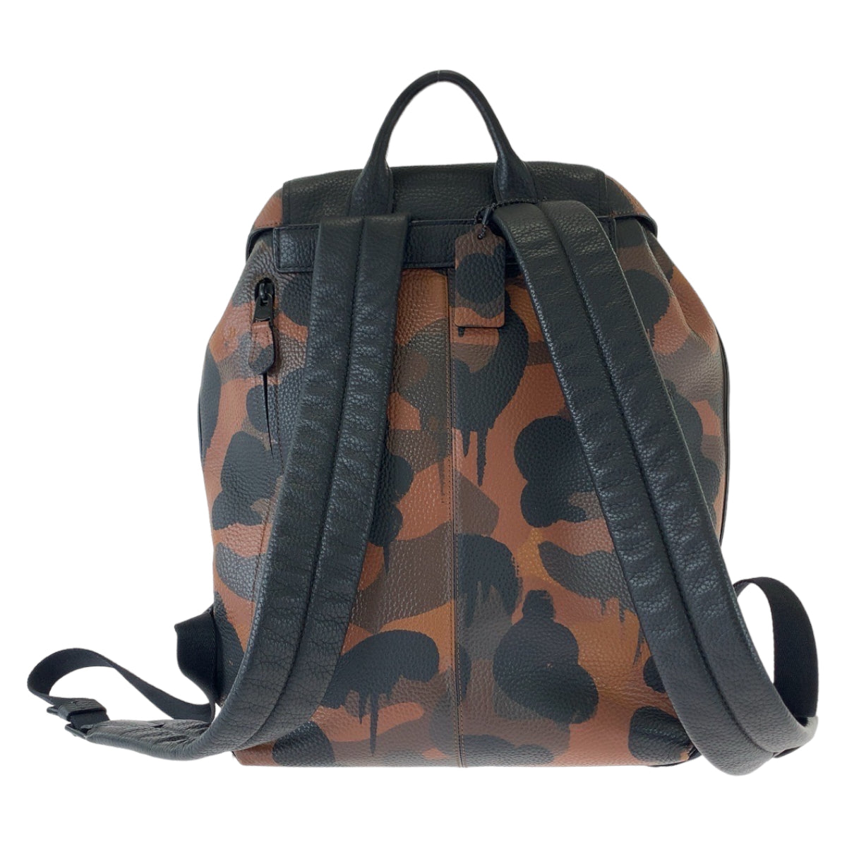 Coach Manhattan Printed Camouflage Leather Backpack 407780 in Very Good Condition