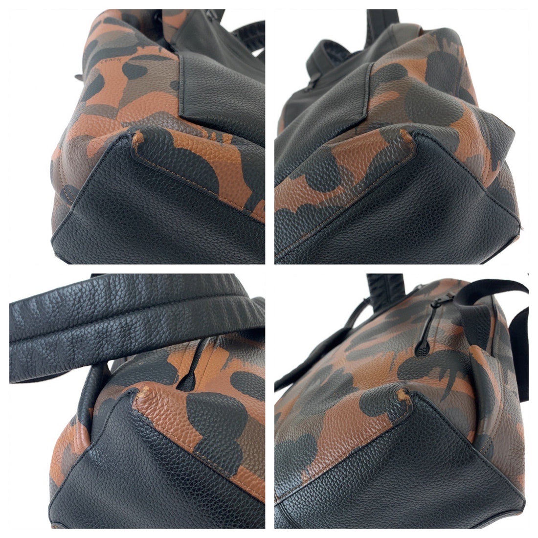 Coach Manhattan Camouflage Leather Backpack