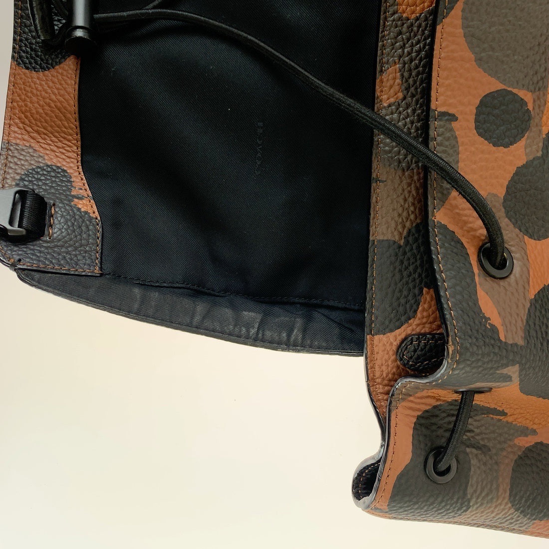 Coach Manhattan Camouflage Leather Backpack