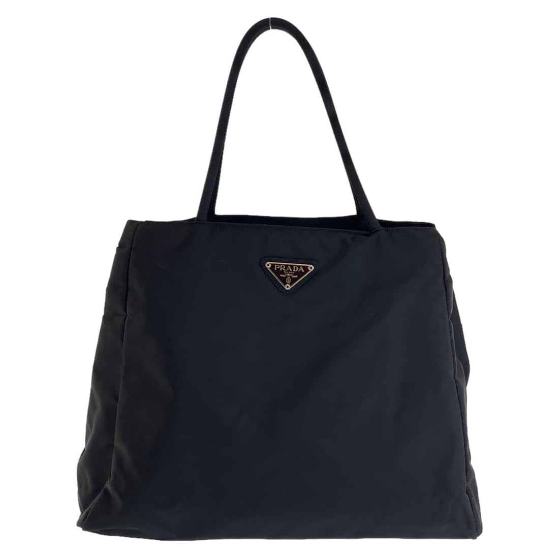 Prada Nylon Tessuto Triangle Logo Tote Bag