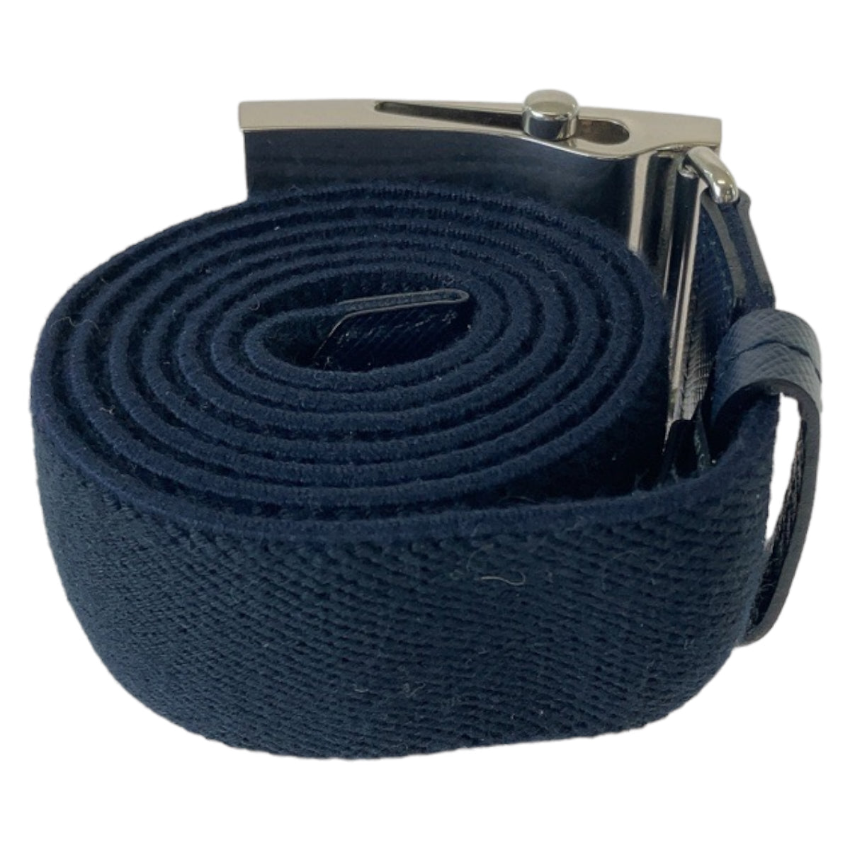 Prada Navy Wool Acrylic Rayon Belt for Men in Great Condition