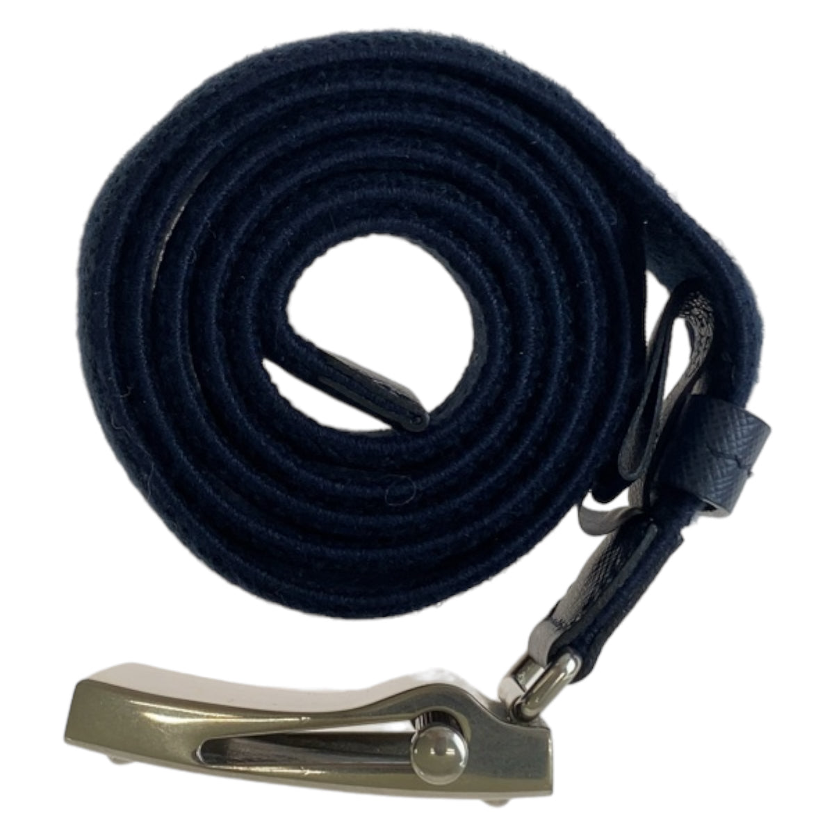 Prada Navy Wool Acrylic Rayon Belt for Men in Great Condition