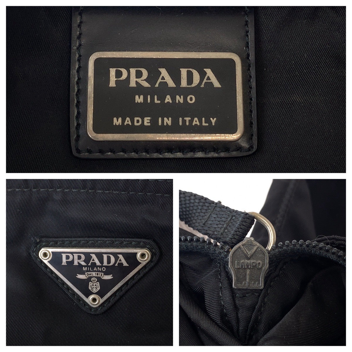 Prada Tessuto Nylon Triangle Logo Shoulder Bag