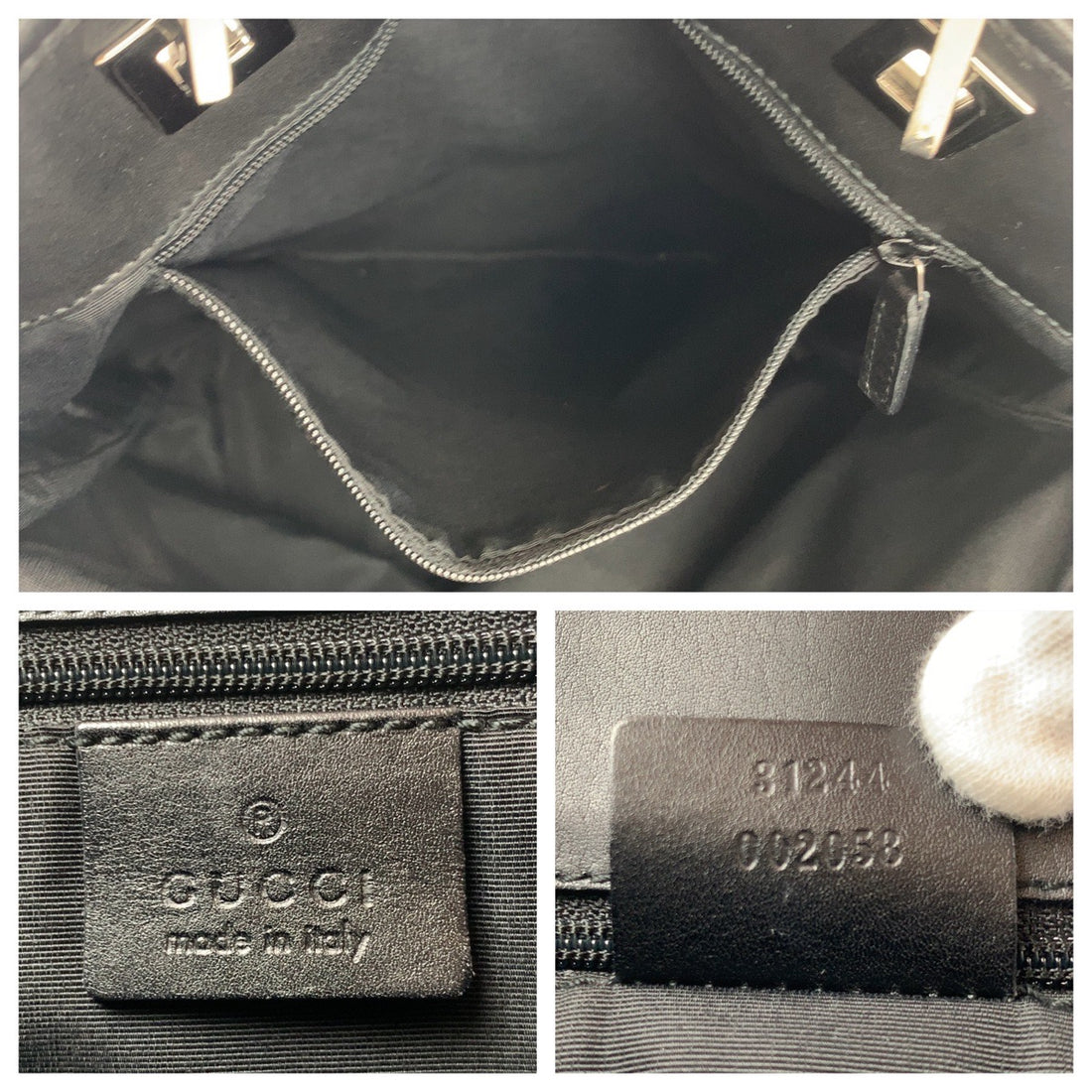 Gucci GG Canvas Black Tote Bag