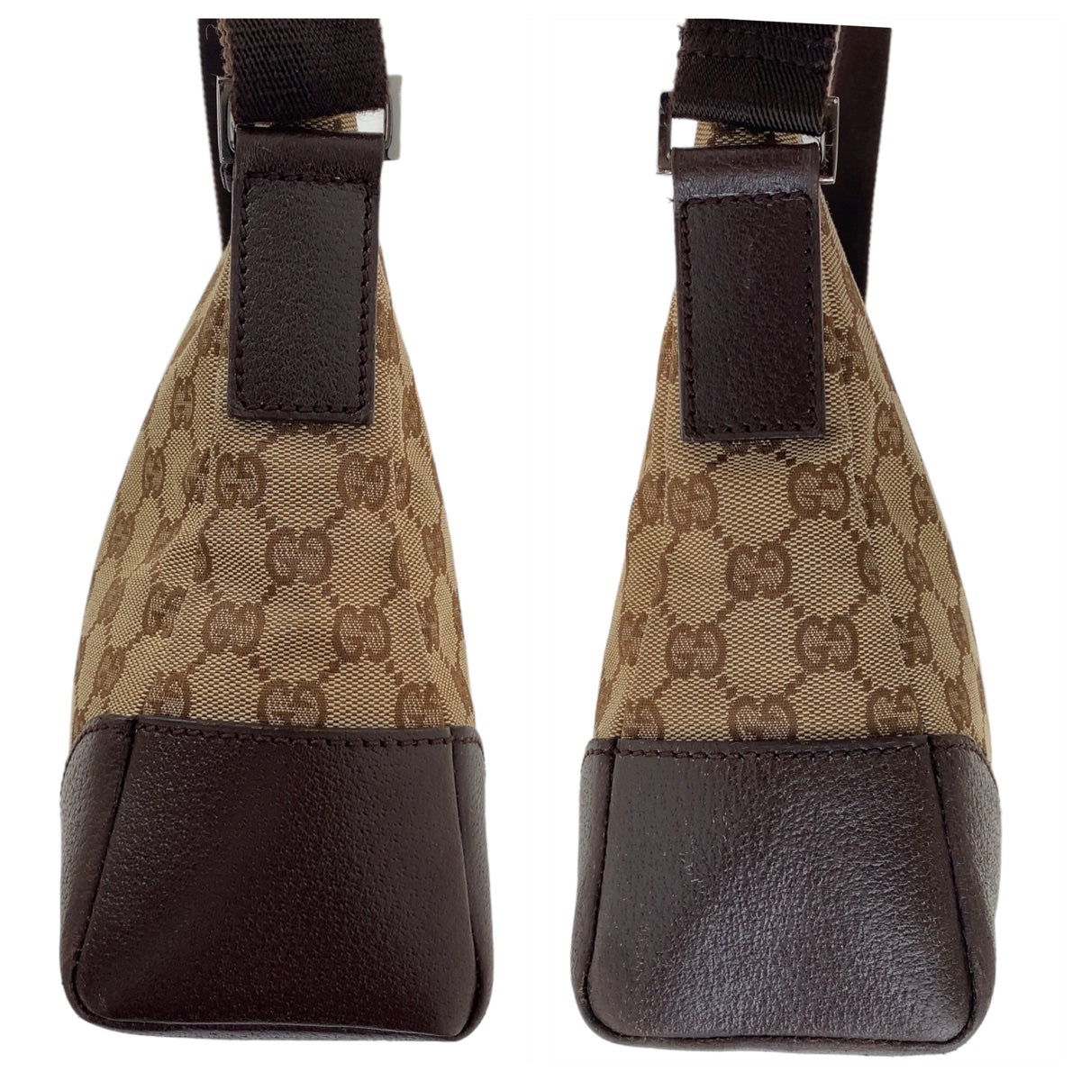 Gucci GG Canvas Leather Shoulder Bag