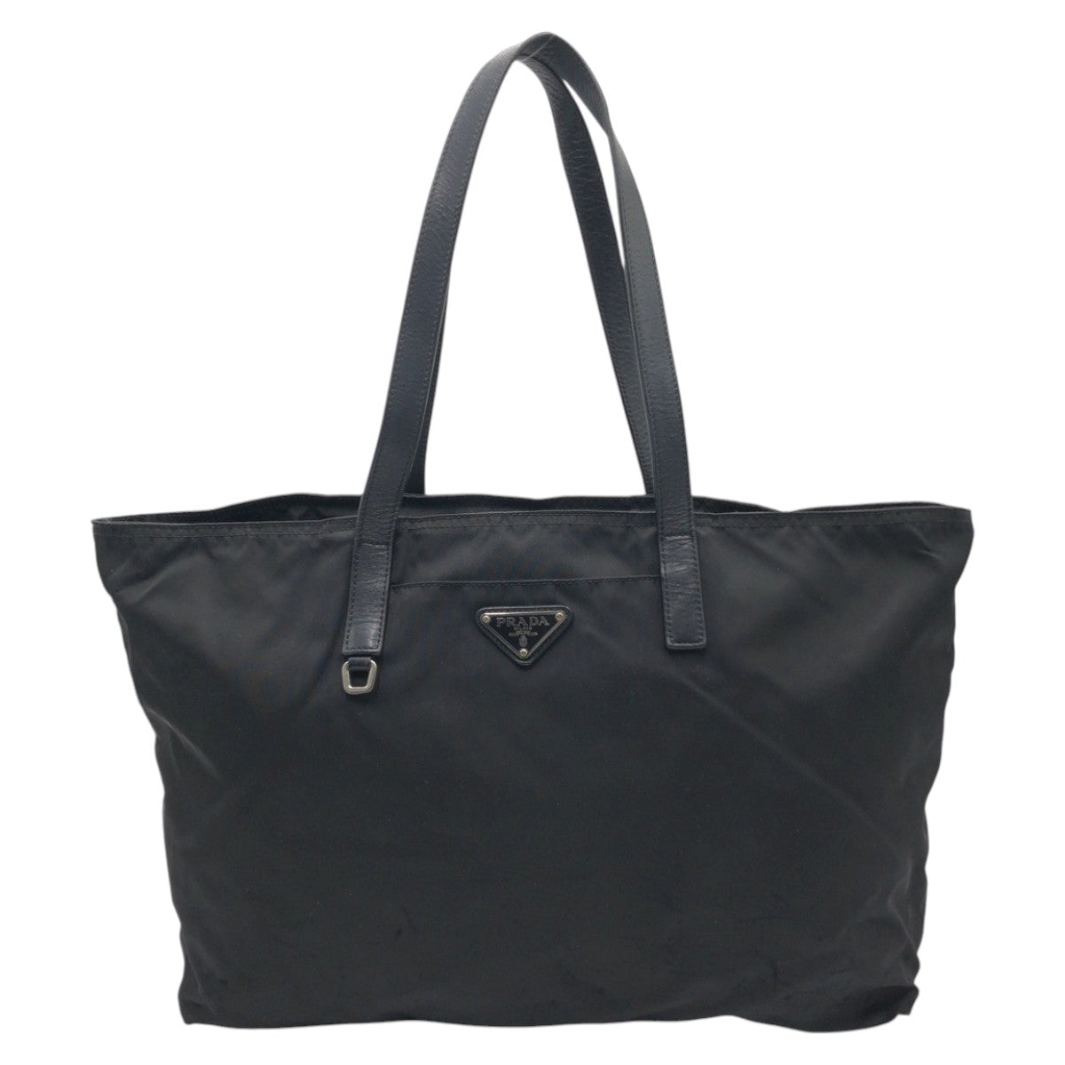 Prada Nylon Tessuto Triangle Logo Tote Bag