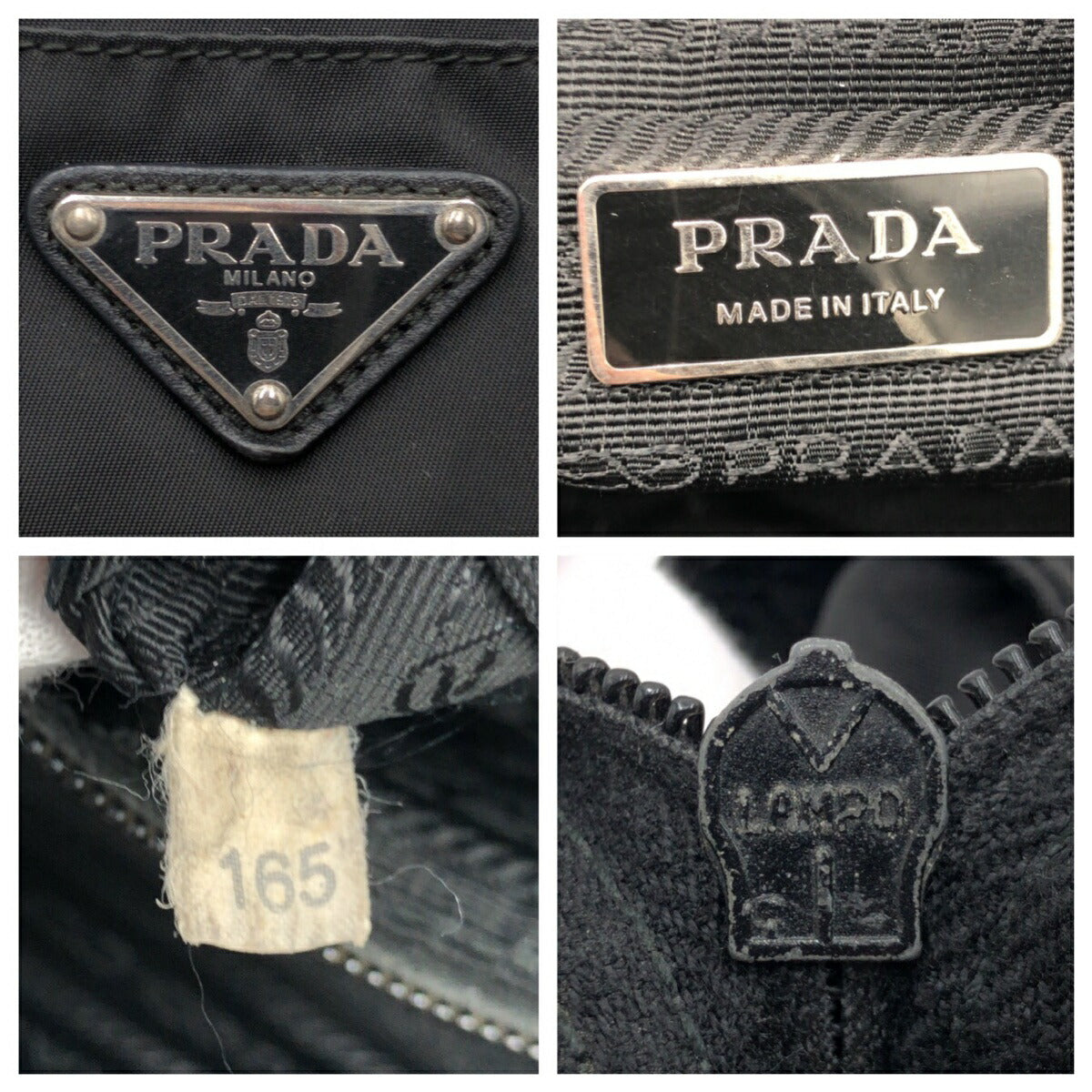 Prada Nylon Tessuto Triangle Logo Tote Bag