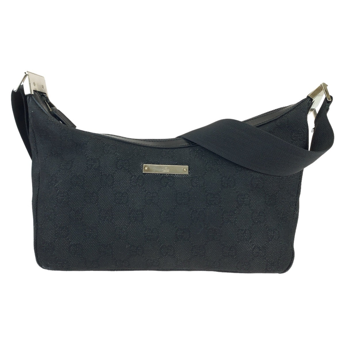 Gucci GG Canvas Black Shoulder Bag