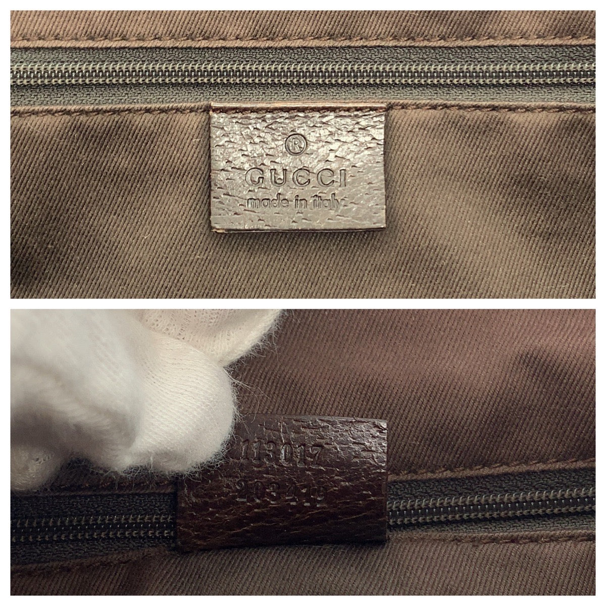 Gucci Brown GG Canvas Tote Bag