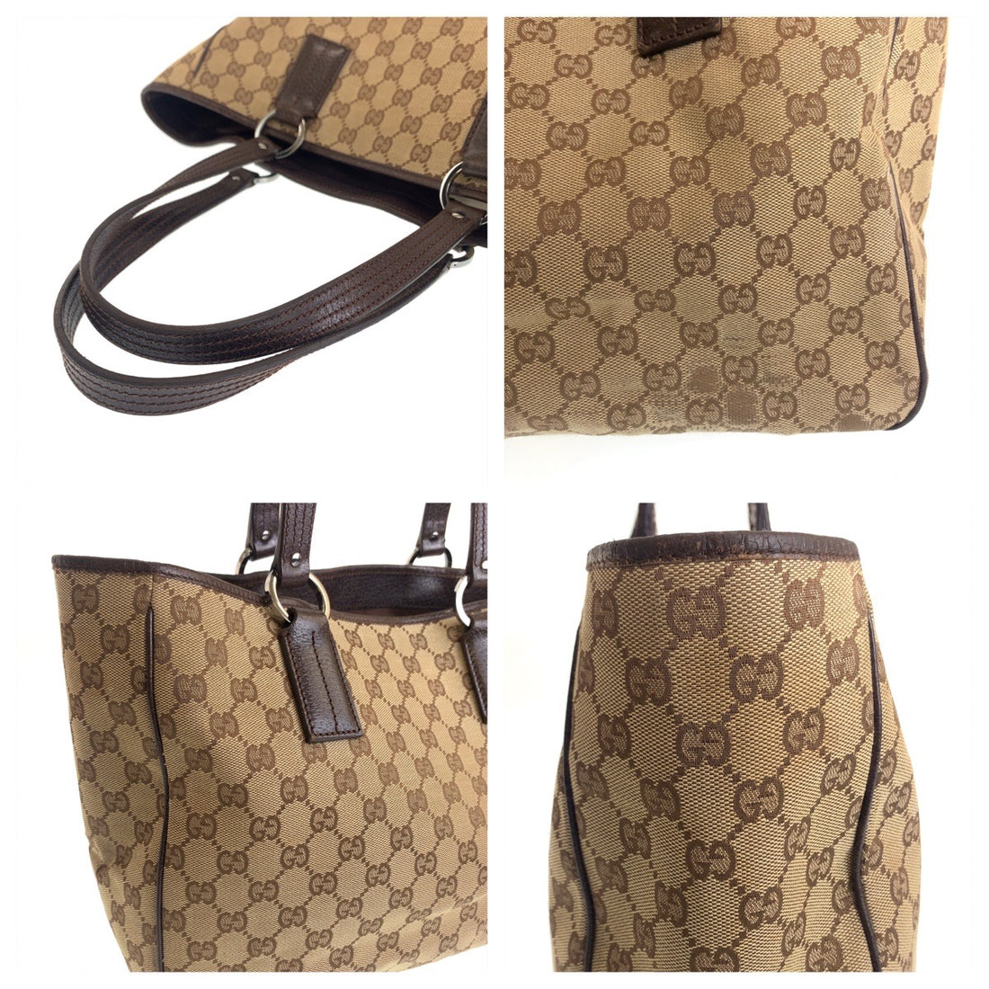 Gucci Brown GG Canvas Tote Bag