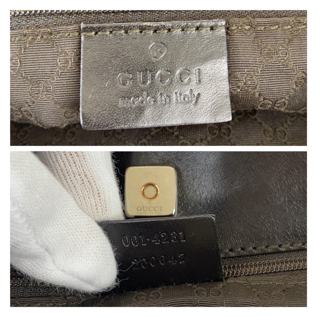 Gucci Canvas Leather Shoulder Bag 407834