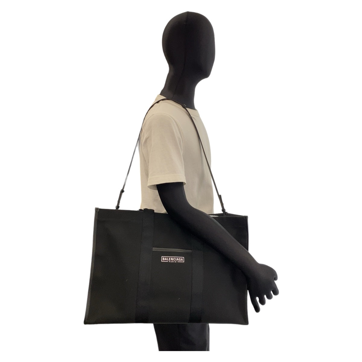 Balenciaga Canvas/Leather Large Tote Bag 407841 in Pristine Condition