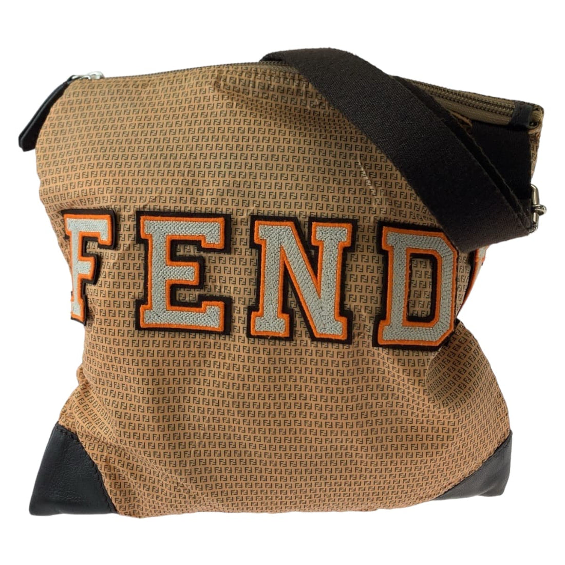 Fendi Zucchino Nylon Shoulder Bag in Very Good Condition