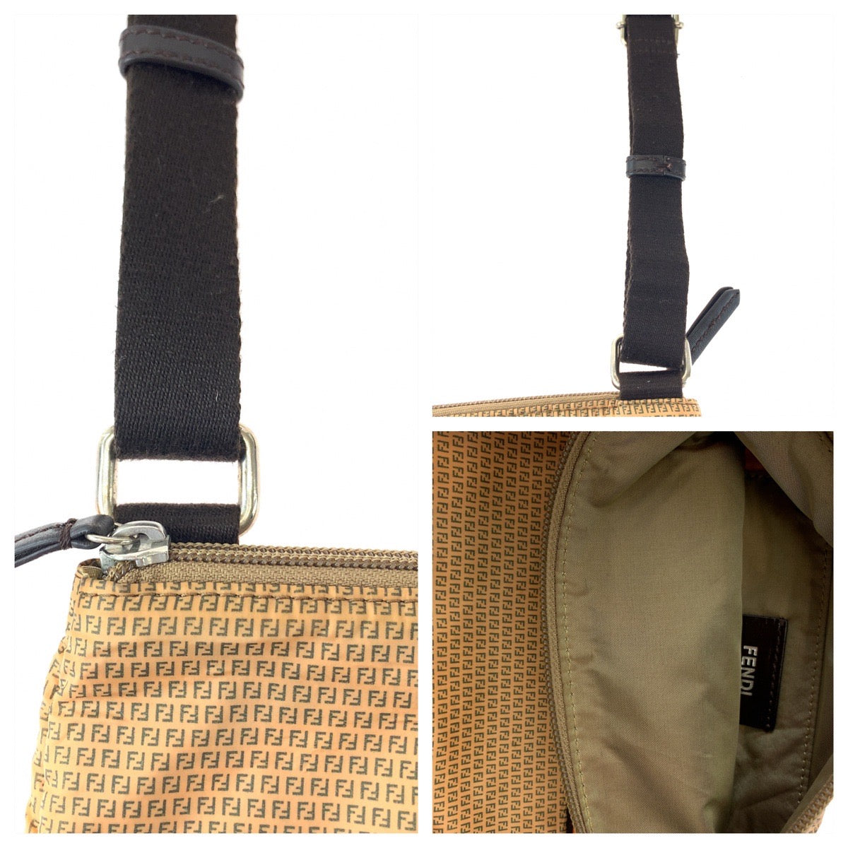 Fendi Zucchino Nylon Shoulder Bag