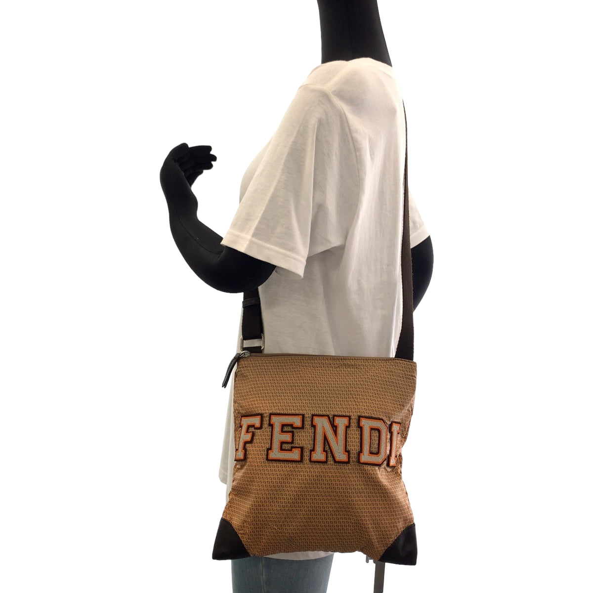 Fendi Zucchino Nylon Shoulder Bag