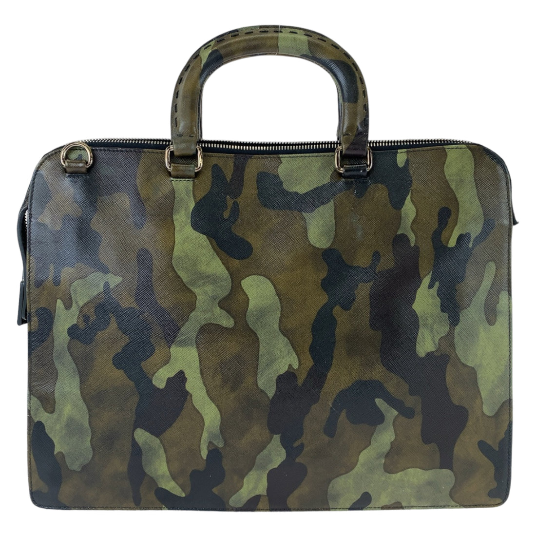 Prada Saffiano Camouflage Leather Briefcase