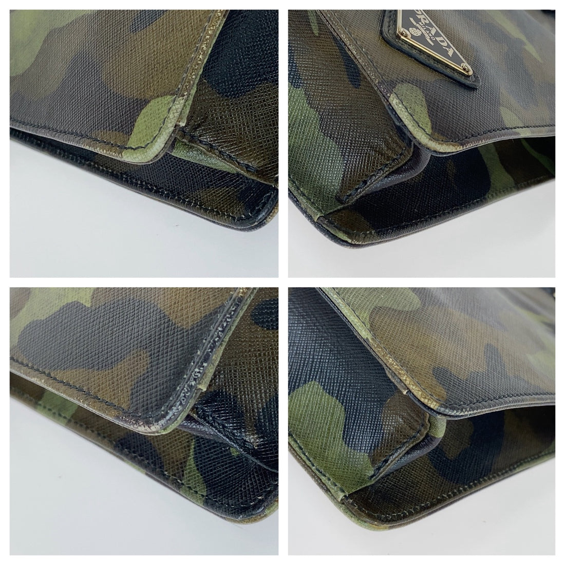 Prada Saffiano Camouflage Leather Briefcase