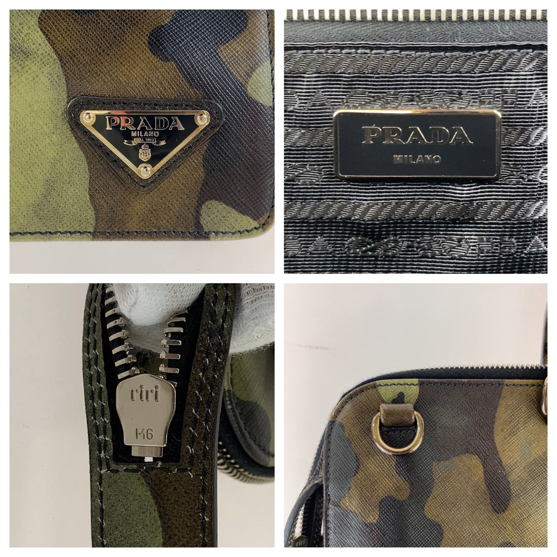 Prada Saffiano Camouflage Leather Briefcase