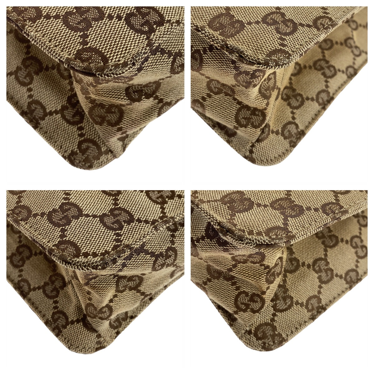 Gucci GG Canvas Leather Shoulder Bag