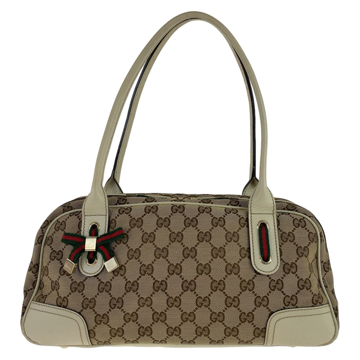 Gucci Princy GG Canvas/Leather Handbag 161720 in Very Good Condition