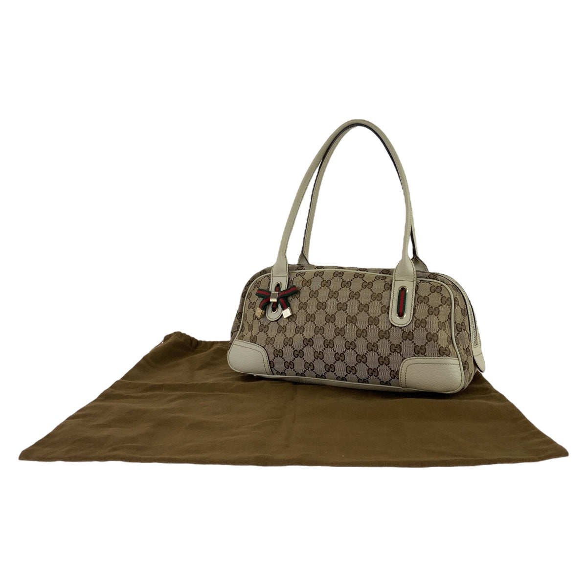 Gucci Princy GG Canvas Leather Handbag