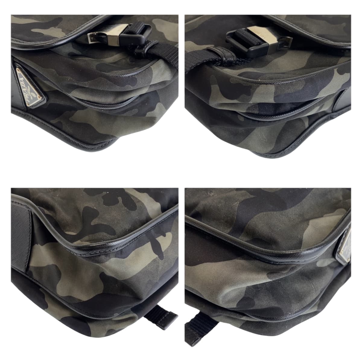 Prada Nylon Camouflage Messenger Bag