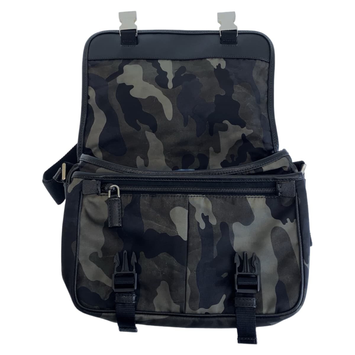 Prada Nylon Camouflage Messenger Bag