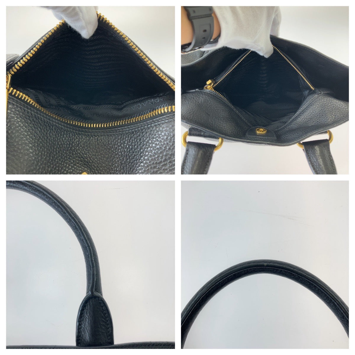 Prada Vitello Daino Leather Tote Bag