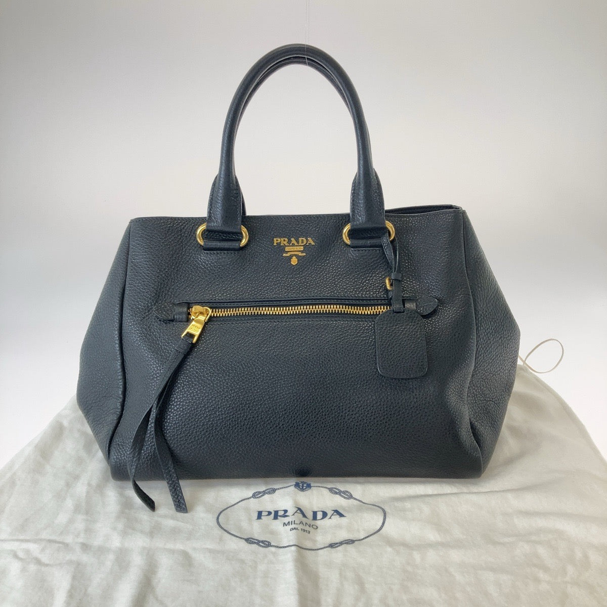 Prada Vitello Daino Leather Tote Bag