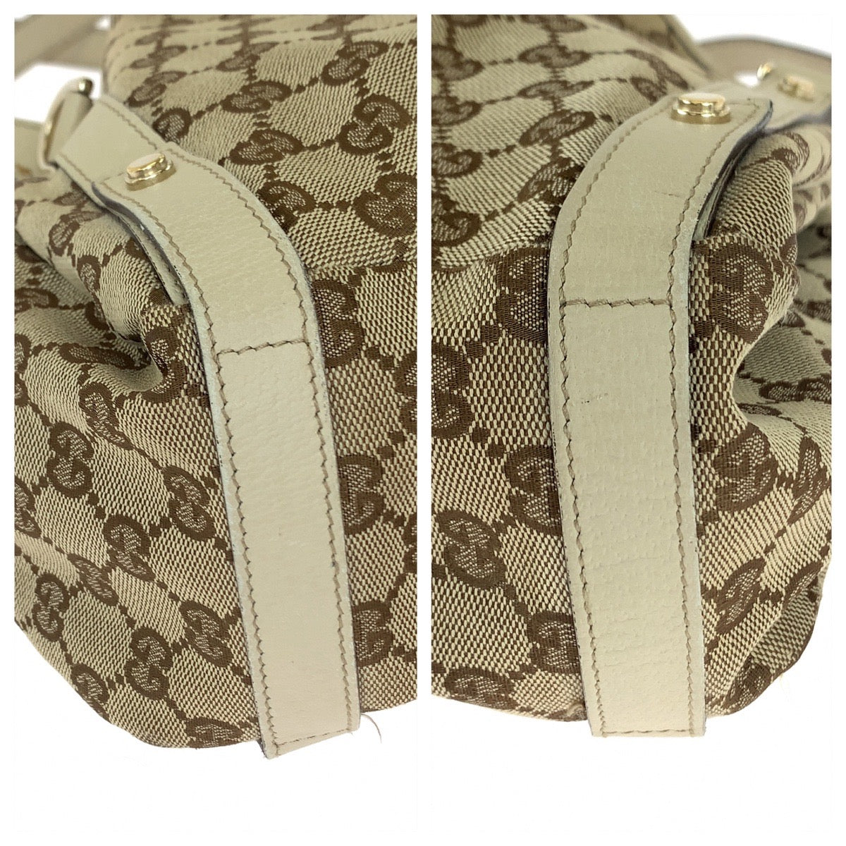 Gucci GG Canvas Abbey Tote Bag 130736 in Very Good Condition